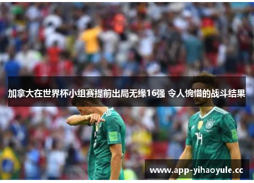加拿大在世界杯小组赛提前出局无缘16强 令人惋惜的战斗结果